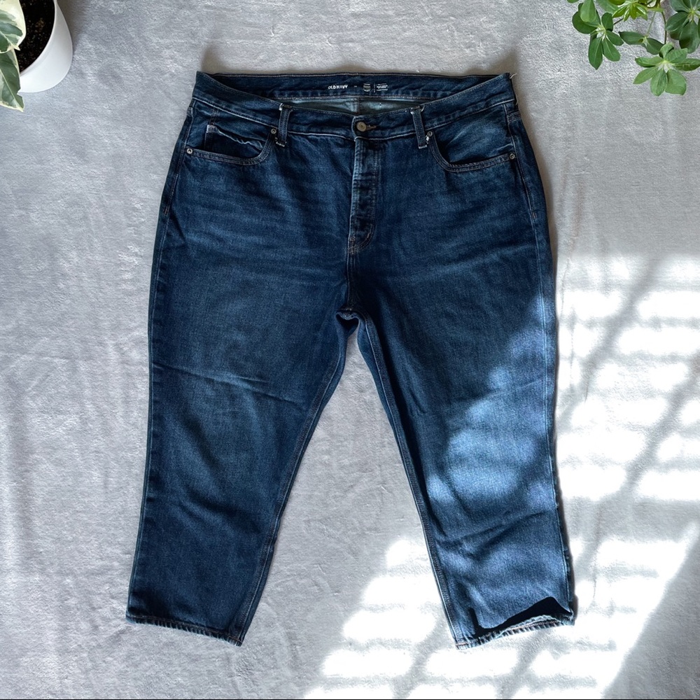 Old Navy Slouchy Straight Cropped Jeans